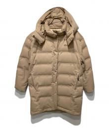 LACOSTE（ラコステ）の古着「ダウンジャケット/鹿の子地ダウンコート」｜ベージュ