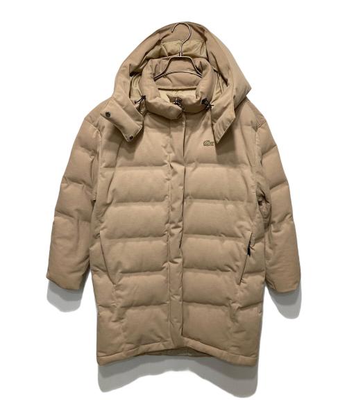 LACOSTE（ラコステ）LACOSTE (ラコステ) ダウンジャケット/鹿の子地ダウンコート ベージュ サイズ:38の古着・服飾アイテム