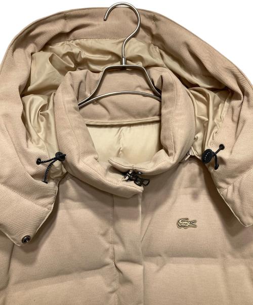 LACOSTE（ラコステ）LACOSTE (ラコステ) ダウンジャケット/鹿の子地ダウンコート ベージュ サイズ:38の古着・服飾アイテム