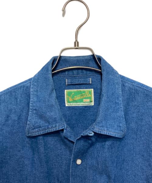 WESTOVERALLS（ウエストオーバーオールズ）WESTOVERALLS (ウエストオーバーオールズ) デニムシャツ インディゴ サイズ:freeの古着・服飾アイテム