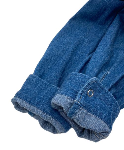 WESTOVERALLS（ウエストオーバーオールズ）WESTOVERALLS (ウエストオーバーオールズ) デニムシャツ インディゴ サイズ:freeの古着・服飾アイテム