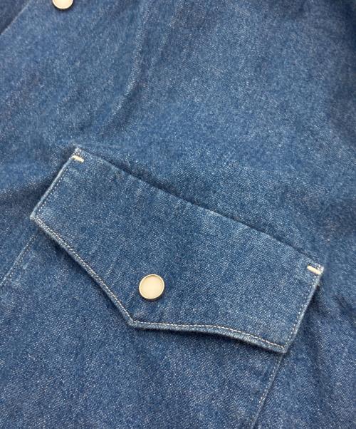 WESTOVERALLS（ウエストオーバーオールズ）WESTOVERALLS (ウエストオーバーオールズ) デニムシャツ インディゴ サイズ:freeの古着・服飾アイテム