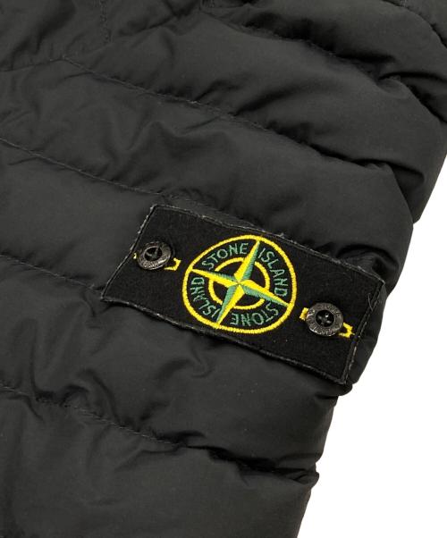 STONE ISLAND（ストーンアイランド）STONE ISLAND (ストーンアイランド) Garment Dyed Down Jacket /フーデッドダウンジャケット ブラック サイズ:Lの古着・服飾アイテム