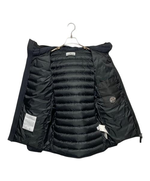 STONE ISLAND（ストーンアイランド）STONE ISLAND (ストーンアイランド) Garment Dyed Down Jacket /フーデッドダウンジャケット ブラック サイズ:Lの古着・服飾アイテム