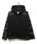 BURBERRYバーバリー）の古着「ロゴ フーデッドジャケット」｜ブラック