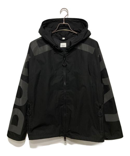 BURBERRY（バーバリー）BURBERRY (バーバリー) ロゴ フーデッドジャケット ブラック サイズ:Mの古着・服飾アイテム