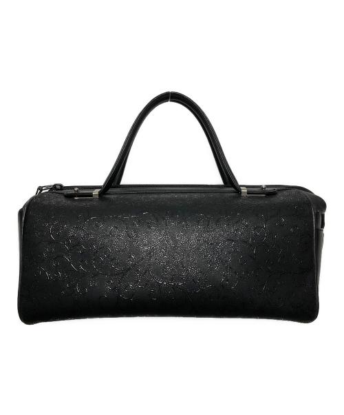 印傳屋（インデンヤ）印傳屋 (インデンヤ) ハンドバッグ ブラックの古着・服飾アイテム