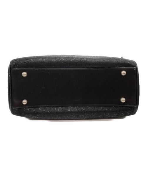 印傳屋（インデンヤ）印傳屋 (インデンヤ) ハンドバッグ ブラックの古着・服飾アイテム