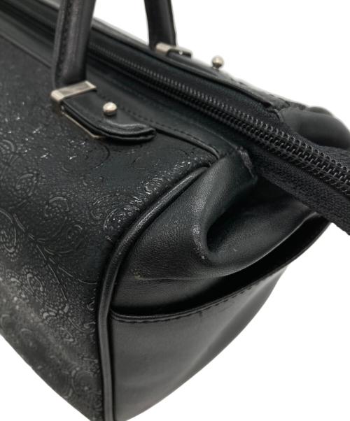 印傳屋（インデンヤ）印傳屋 (インデンヤ) ハンドバッグ ブラックの古着・服飾アイテム