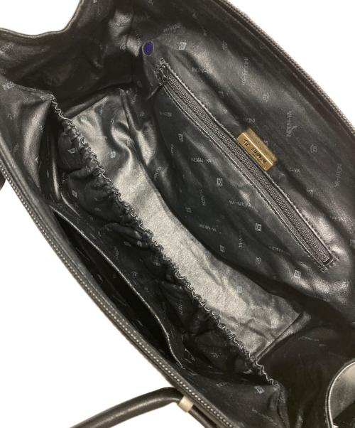 印傳屋（インデンヤ）印傳屋 (インデンヤ) ハンドバッグ ブラックの古着・服飾アイテム