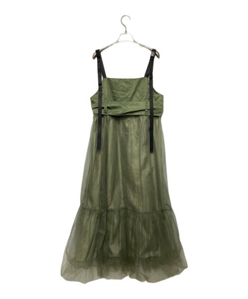 CEREAL（シリアル）CEREAL (シリアル) チュールドレス/ワンピース オリーブ サイズ:Fの古着・服飾アイテム