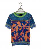 Desigualデシグアル）の古着「半袖ニット」｜ブルー