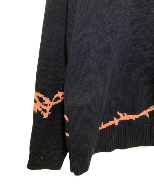 WHITELAND（ホワイトランド）WHITELAND (ホワイトランド) 厚手ニット ネイビー サイズ:Mの古着・服飾アイテム