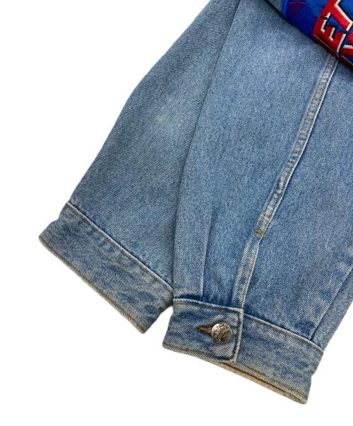 PLANET HOLLYWOOD（プラネットハリウッド）PLANET HOLLYWOOD (プラネットハリウッド) 刺繍デニムジャケット インディゴ サイズ:Lの古着・服飾アイテム