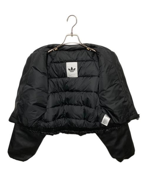 adidas（アディダス）adidas (アディダス) プレザー ボンバー 合成ダウンジャケット ブラック サイズ:Ｌの古着・服飾アイテム