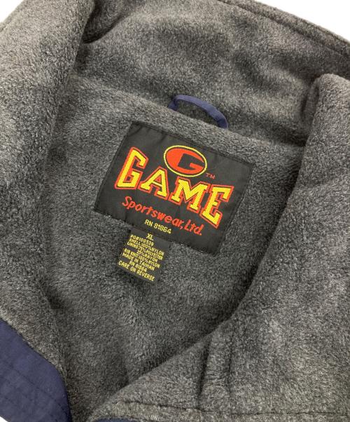 GAME sportswear.ltd（ゲームスポーツウェア・リミテッド）GAME sportswear.ltd (ゲームスポーツウェア・リミテッド) 90s ナイロンジャケット ネイビー サイズ:XLの古着・服飾アイテム