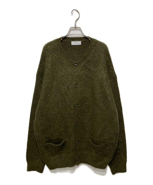 Adam et Rope（アダム エ ロペ）Adam et Rope (アダム エ ロペ) モヘア混ニットカーディガン オリーブ サイズ:Ｌの古着・服飾アイテム