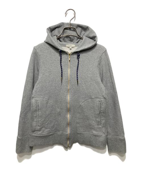 YORI（ヨリ）yori (ヨリ) ソフト＆フラッフィー・フリース・コンパクト・フーディー グレー サイズ:36の古着・服飾アイテム