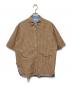 yori（ヨリ）の古着「ステンカラーオーバーチェックシャツ」｜ブラウン