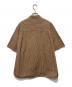 yori (ヨリ) ステンカラーオーバーチェックシャツ ブラウン サイズ:F：15000円