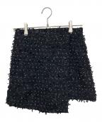 HYEONヘヨン）の古着「pepper mini wrap skirt/キュロット」｜ネイビー