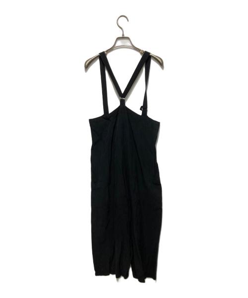 YOHJI YAMAMOTO（ヨウジヤマモト）YOHJI YAMAMOTO (ヨウジヤマモト) レーヨン混パンツ/オーバーオール ブラック サイズ:SSの古着・服飾アイテム