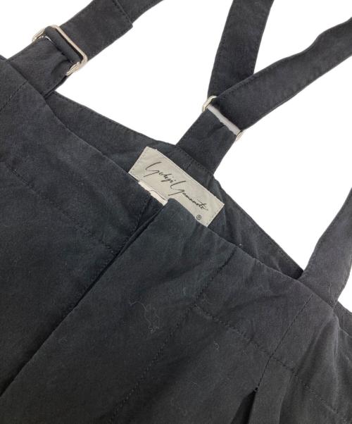 YOHJI YAMAMOTO（ヨウジヤマモト）YOHJI YAMAMOTO (ヨウジヤマモト) レーヨン混パンツ/オーバーオール ブラック サイズ:SSの古着・服飾アイテム