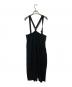YOHJI YAMAMOTO (ヨウジヤマモト) レーヨン混パンツ/オーバーオール ブラック サイズ:SS：8000円