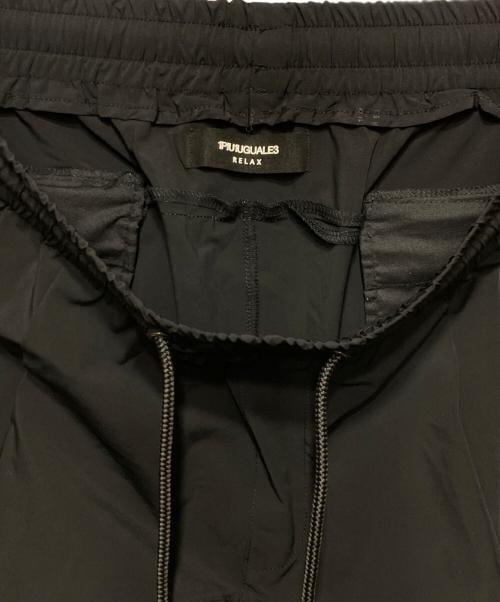 1PIU1UGUALE3 RELAX（ウノピゥウノウグァーレトレ リラックス）1piu1uguale3 relax (ウノピゥウノウグァーレトレ リラックス) 接触冷感サルエルパンツ ブラック サイズ:XLの古着・服飾アイテム