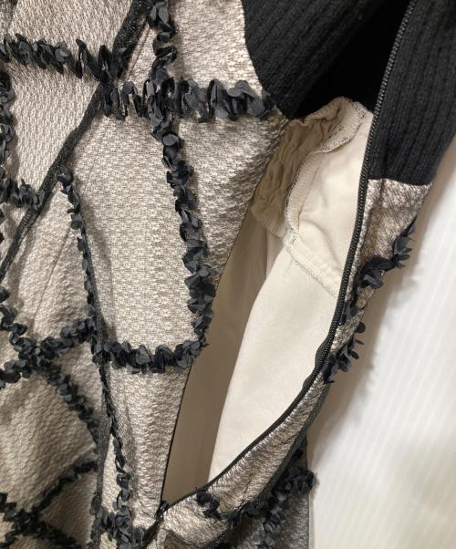 Resexxy（リゼクシー）Resexxy (リゼクシー) ドッキングフレアミニニットワンピース ブラック サイズ:Fの古着・服飾アイテム