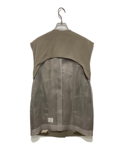ANDRESD（アンドレスド）ANDRESD (アンドレスド) back sheer gilet set up dress グレー サイズ:Sの古着・服飾アイテム
