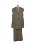 ANDRESD（アンドレスド）の古着「back sheer gilet set up dress」｜グレー