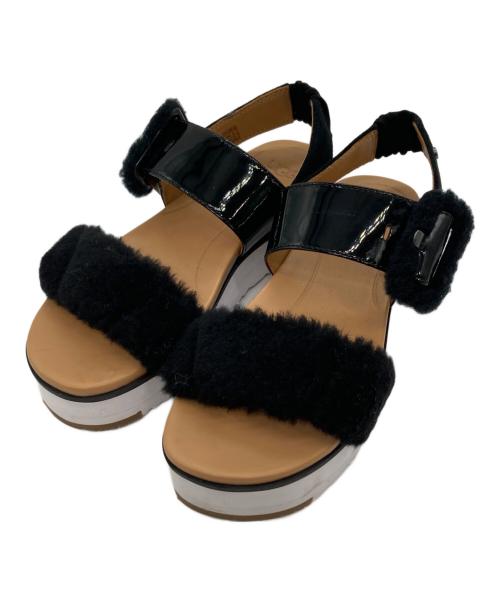 UGG（アグ）UGG (アグ) ル フラッフサンダル/ Le Fluff ブラック サイズ:24の古着・服飾アイテム
