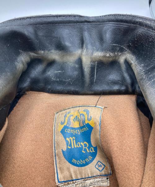 CONFEZIONI MARA（コンフェツィオーニ・マーラ）CONFEZIONI MARA (コンフェツィオーニ・マーラ) USED (ユーズド) 40s‐50s イタリア製 モーターサイクルコート/カーコート ブラック サイズ:56の古着・服飾アイテム