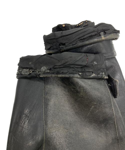 CONFEZIONI MARA（コンフェツィオーニ・マーラ）CONFEZIONI MARA (コンフェツィオーニ・マーラ) USED (ユーズド) 40s‐50s イタリア製 モーターサイクルコート/カーコート ブラック サイズ:56の古着・服飾アイテム