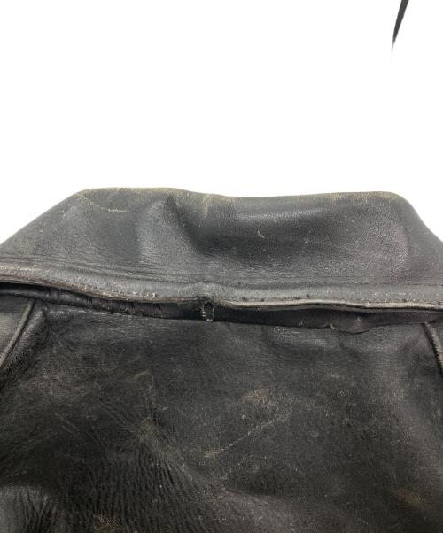 CONFEZIONI MARA（コンフェツィオーニ・マーラ）CONFEZIONI MARA (コンフェツィオーニ・マーラ) USED (ユーズド) 40s‐50s イタリア製 モーターサイクルコート/カーコート ブラック サイズ:56の古着・服飾アイテム