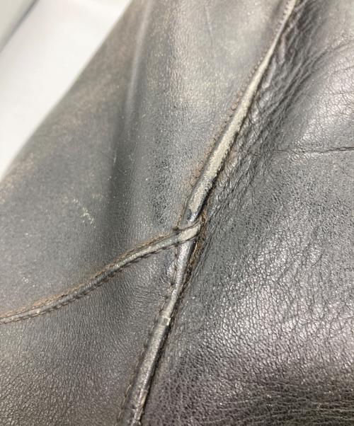 CONFEZIONI MARA（コンフェツィオーニ・マーラ）CONFEZIONI MARA (コンフェツィオーニ・マーラ) USED (ユーズド) 40s‐50s イタリア製 モーターサイクルコート/カーコート ブラック サイズ:56の古着・服飾アイテム