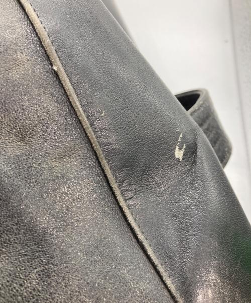 CONFEZIONI MARA（コンフェツィオーニ・マーラ）CONFEZIONI MARA (コンフェツィオーニ・マーラ) USED (ユーズド) 40s‐50s イタリア製 モーターサイクルコート/カーコート ブラック サイズ:56の古着・服飾アイテム