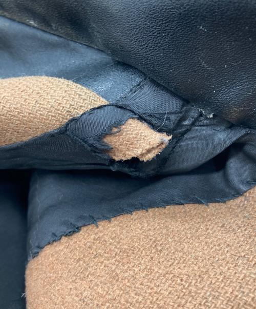 CONFEZIONI MARA（コンフェツィオーニ・マーラ）CONFEZIONI MARA (コンフェツィオーニ・マーラ) USED (ユーズド) 40s‐50s イタリア製 モーターサイクルコート/カーコート ブラック サイズ:56の古着・服飾アイテム