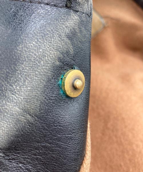 CONFEZIONI MARA（コンフェツィオーニ・マーラ）CONFEZIONI MARA (コンフェツィオーニ・マーラ) USED (ユーズド) 40s‐50s イタリア製 モーターサイクルコート/カーコート ブラック サイズ:56の古着・服飾アイテム