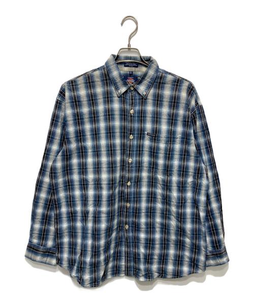 Dickies（ディッキーズ）Dickies (ディッキーズ) 90s オンブレチェックネルシャツ ブルー サイズ:XLの古着・服飾アイテム