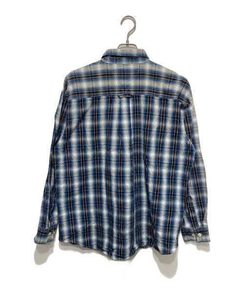 Dickies（ディッキーズ）Dickies (ディッキーズ) 90s オンブレチェックネルシャツ ブルー サイズ:XLの古着・服飾アイテム