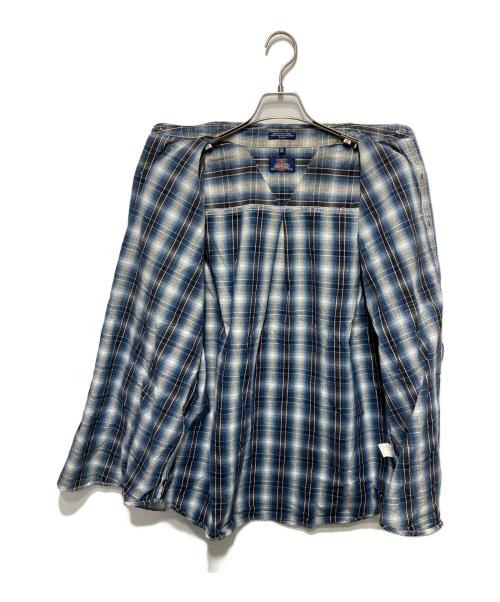Dickies（ディッキーズ）Dickies (ディッキーズ) 90s オンブレチェックネルシャツ ブルー サイズ:XLの古着・服飾アイテム