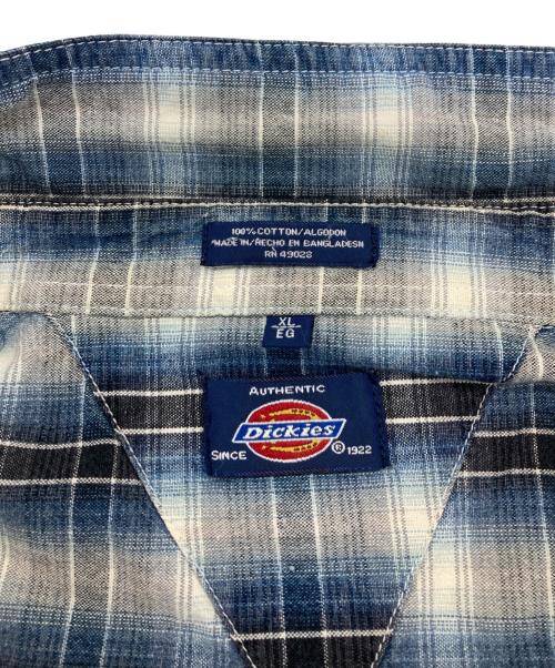 Dickies（ディッキーズ）Dickies (ディッキーズ) 90s オンブレチェックネルシャツ ブルー サイズ:XLの古着・服飾アイテム