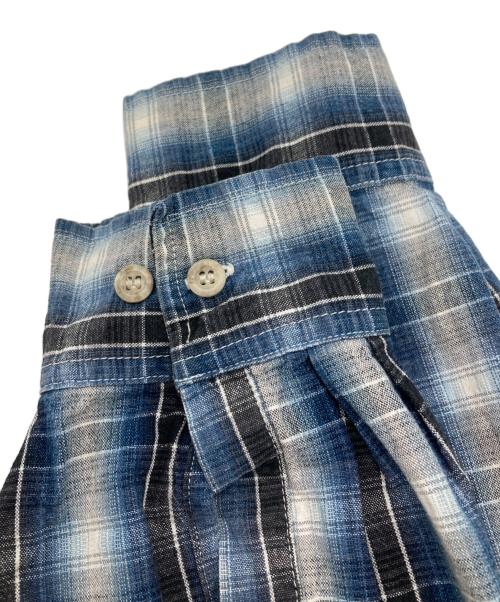 Dickies（ディッキーズ）Dickies (ディッキーズ) 90s オンブレチェックネルシャツ ブルー サイズ:XLの古着・服飾アイテム