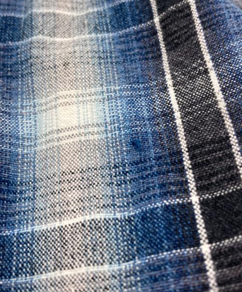 Dickies（ディッキーズ）Dickies (ディッキーズ) 90s オンブレチェックネルシャツ ブルー サイズ:XLの古着・服飾アイテム