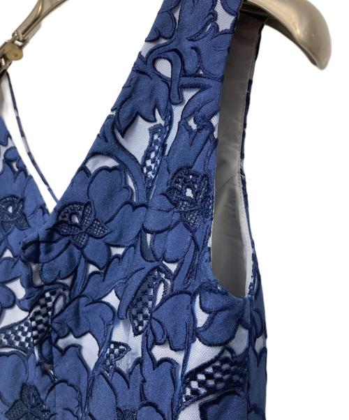 GRACE CONTINENTAL（（グレースコンチネンタル）GRACE CONTINENTAL (（グレースコンチネンタル) ノースリーブワンピース ネイビー サイズ:34の古着・服飾アイテム