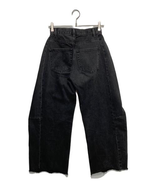 moussy（マウジー）moussy (マウジー) REMAKE WIDE STRAIGHT/デニムパンツ/リメイク・ワイド・ストレート ブラックの古着・服飾アイテム