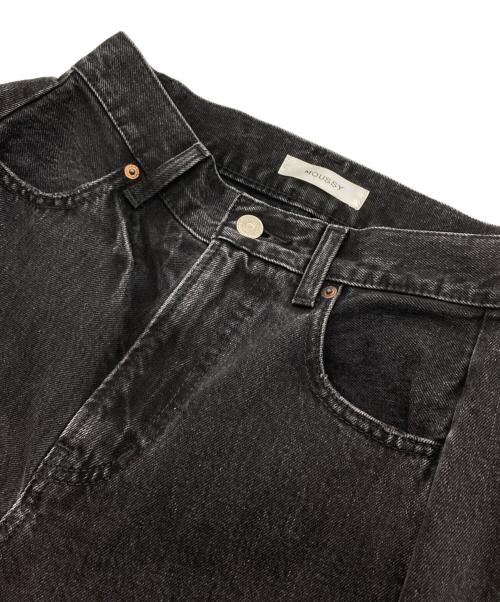 moussy（マウジー）moussy (マウジー) REMAKE WIDE STRAIGHT/デニムパンツ/リメイク・ワイド・ストレート ブラックの古着・服飾アイテム