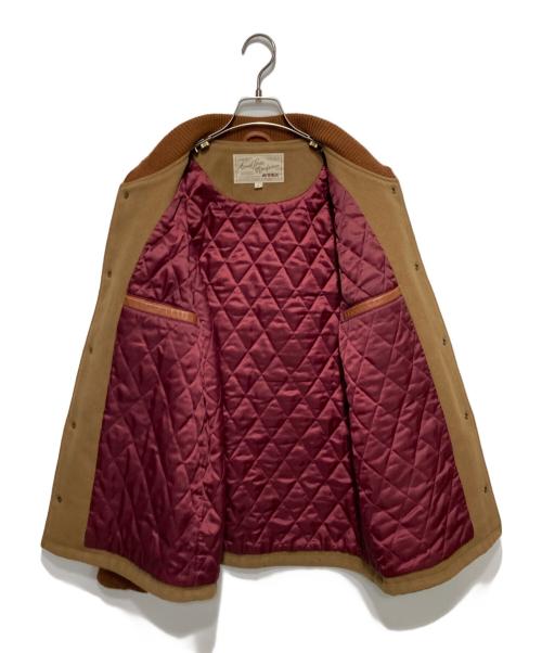 AVIREX（アヴィレックス）AVIREX (アヴィレックス) MELTON×LEATHER CAR COAT/スタジャン ブラウン サイズ:XLの古着・服飾アイテム